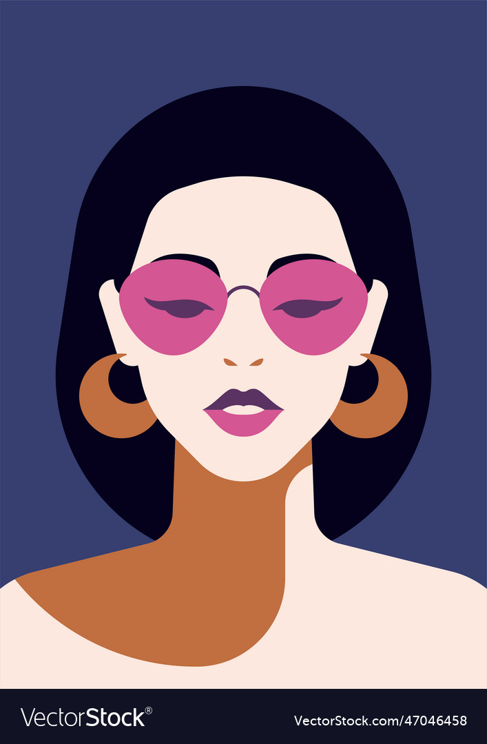 Asian young fashion woman pop art color minimalist