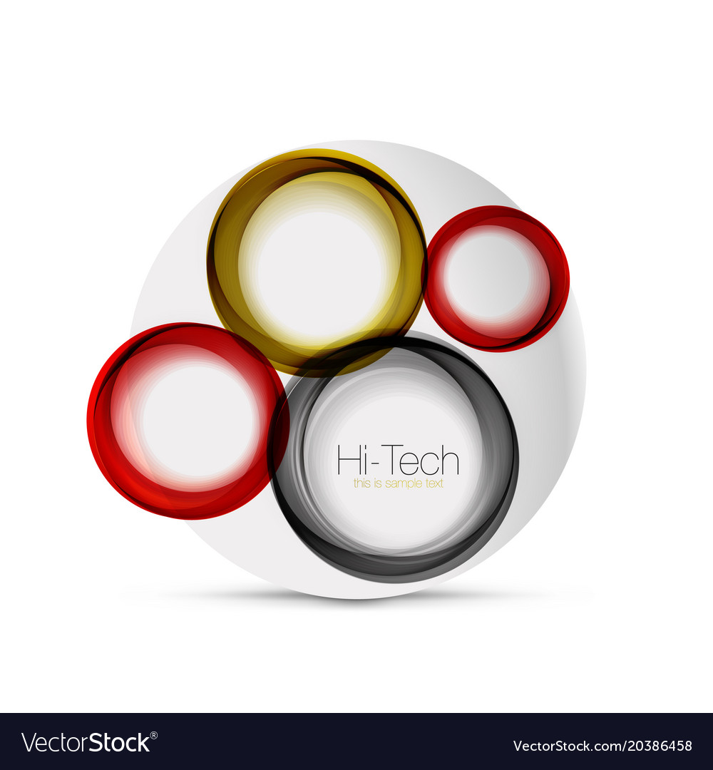 Circle web layout - digital techno spheres