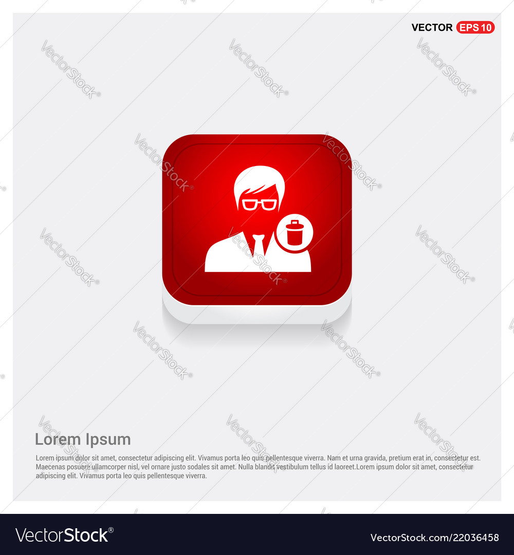 Delete user icon
