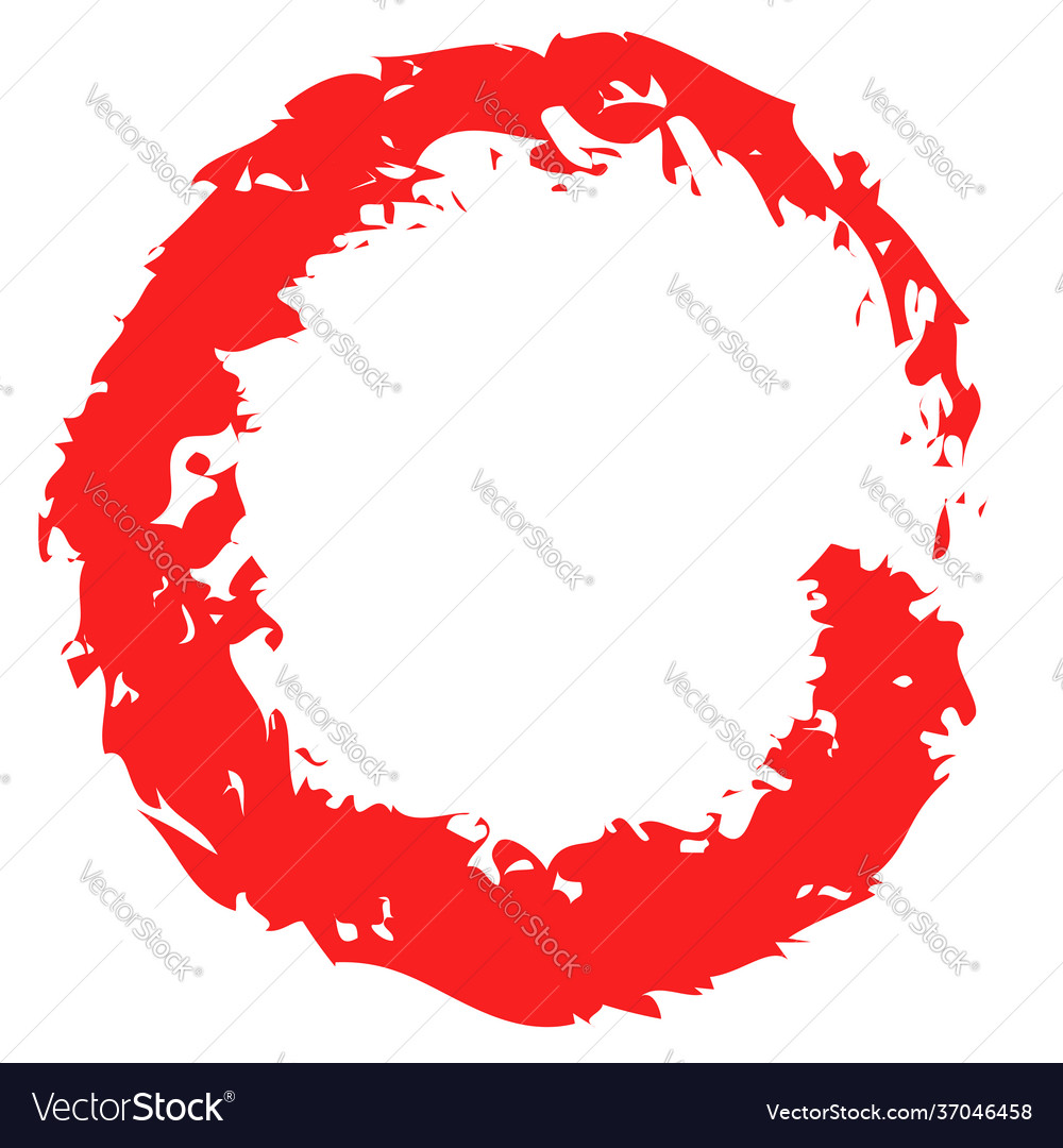 Grungy circle blob blotch vector image Grungy circle blob blotch