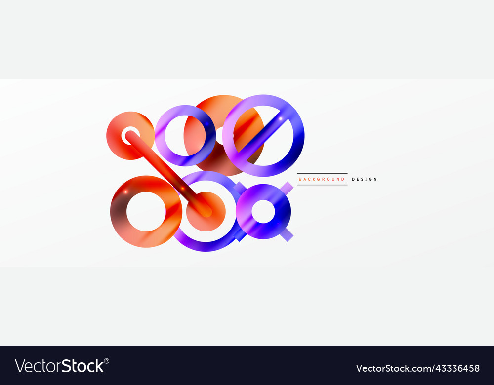Minimal geometric abstract background circle vector image Minimal geometric abstract background circle