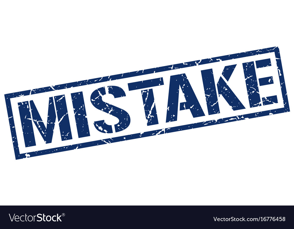 Mistake stamp