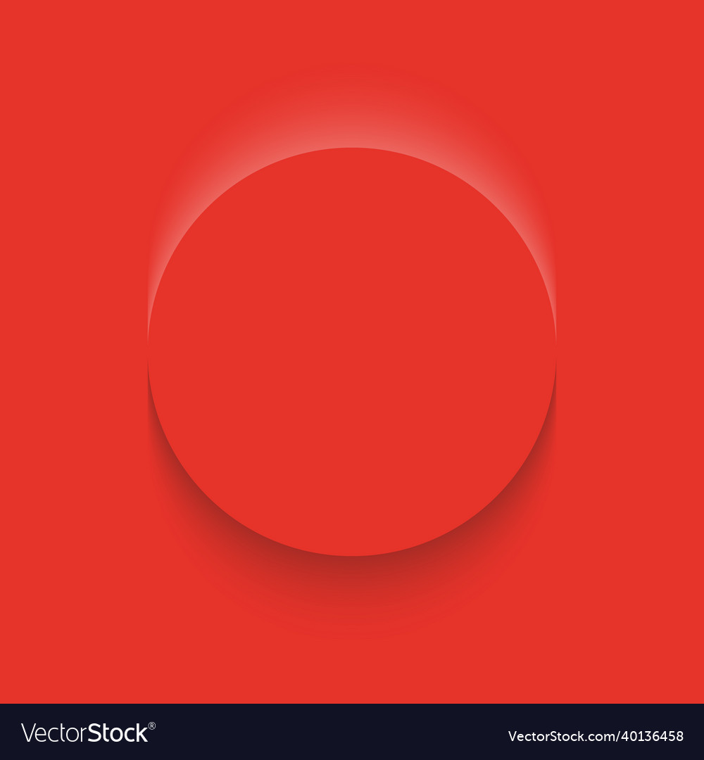 Red frame design abstract 3d circle backdrop Vector Image Red frame design abstract 3d circle backdrop