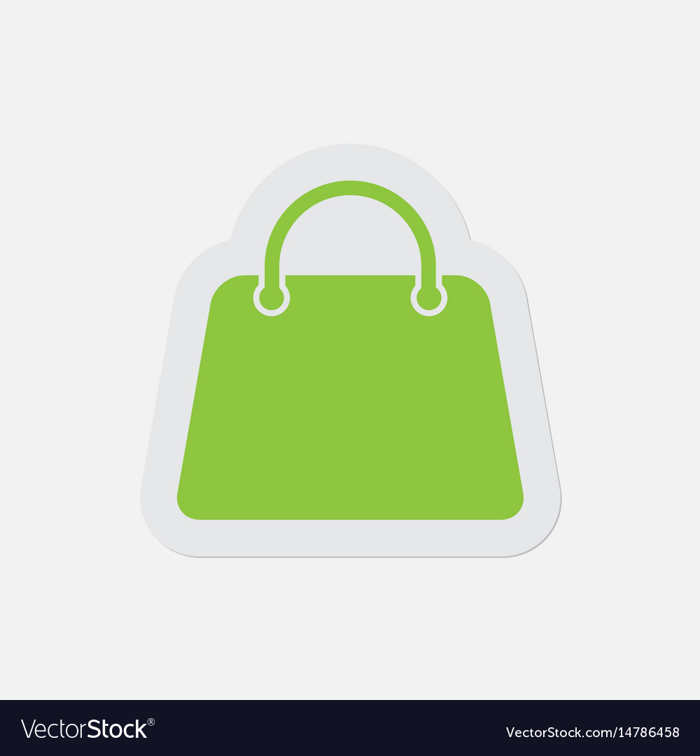 Simple Green Icon Handbag Bag Royalty Free Vector Image Simple Green Icon Handbag Bag Vector Image