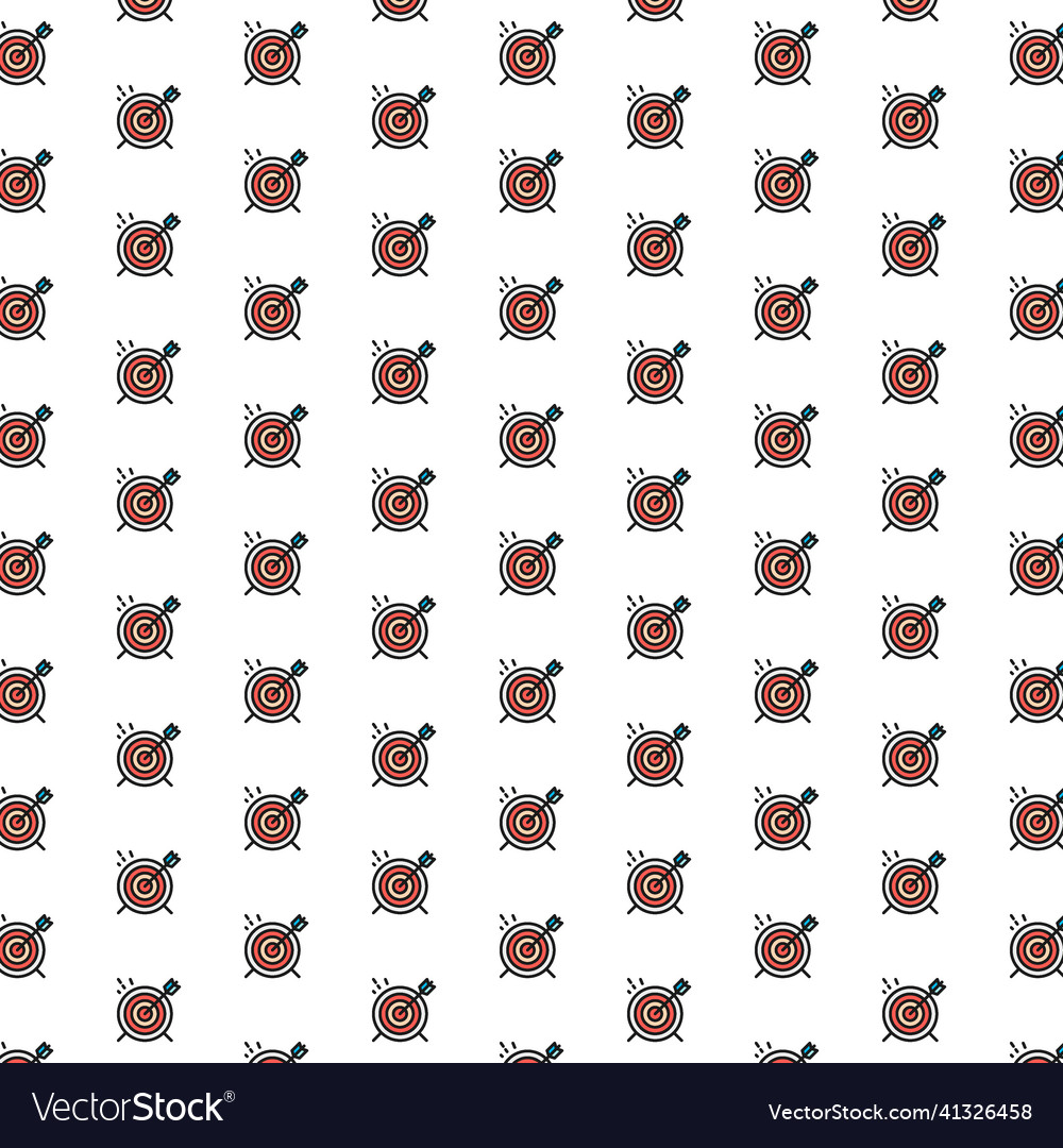 Target goal pattern with various icons