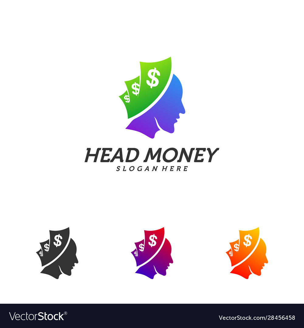 Think money logo design template emblem symbol