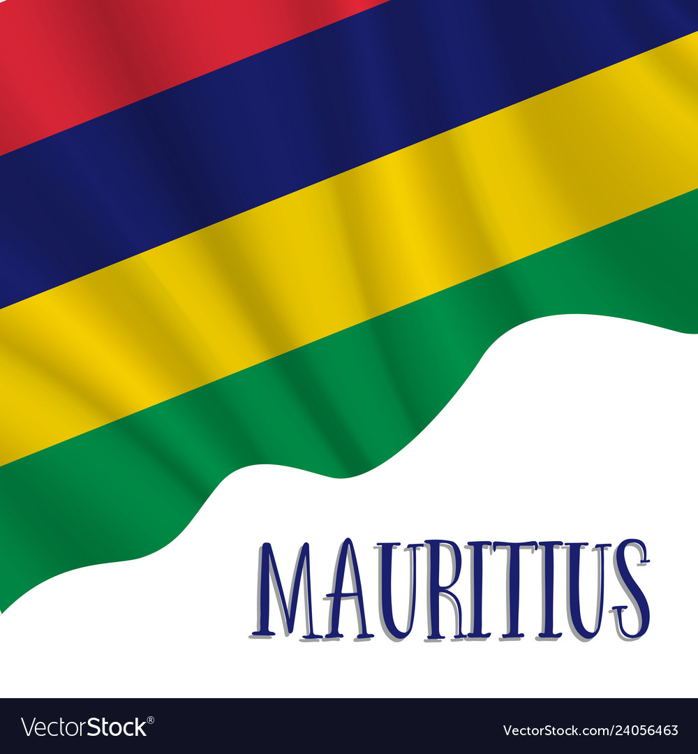 12 March Mauritius Independence Day Background Vector Image