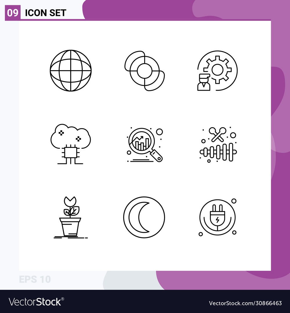 9 universal outlines set for web and mobile