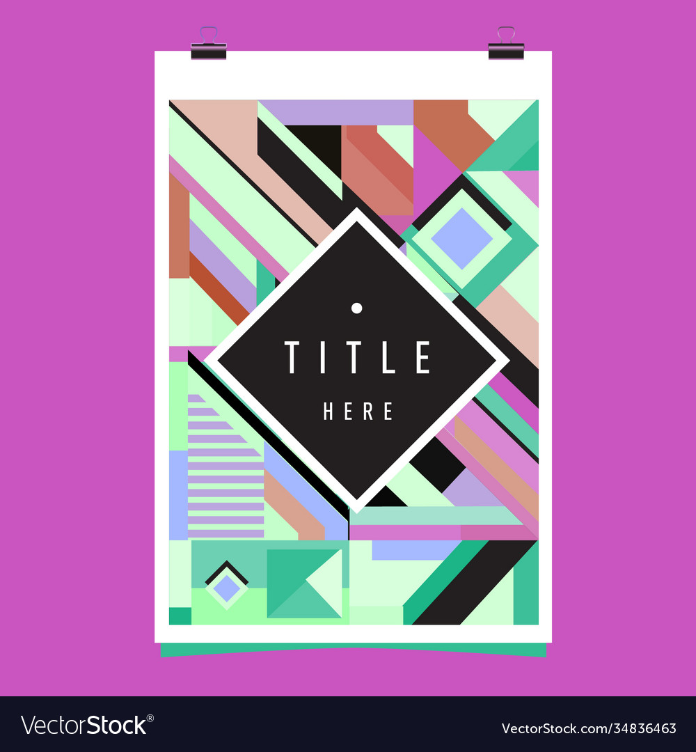 Abstract colorful geometric pattern background Vector Image Abstract colorful geometric pattern background