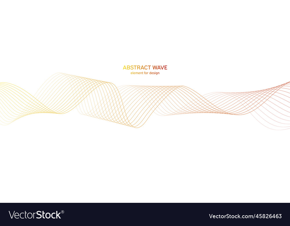 Abstract colorful wave element for design Vector Image Abstract colorful wave element for design