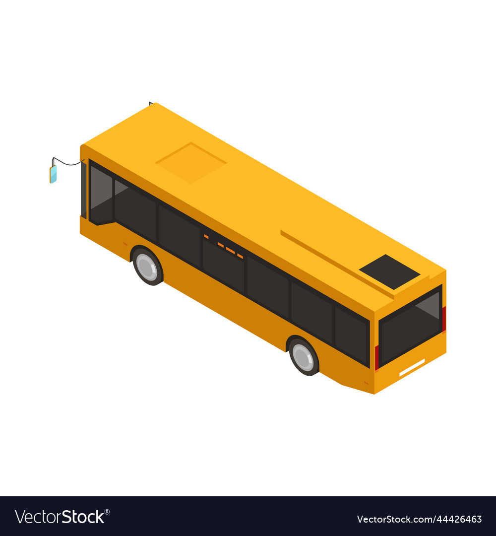 Bus isometric icon Royalty Free Vector Image - VectorStock