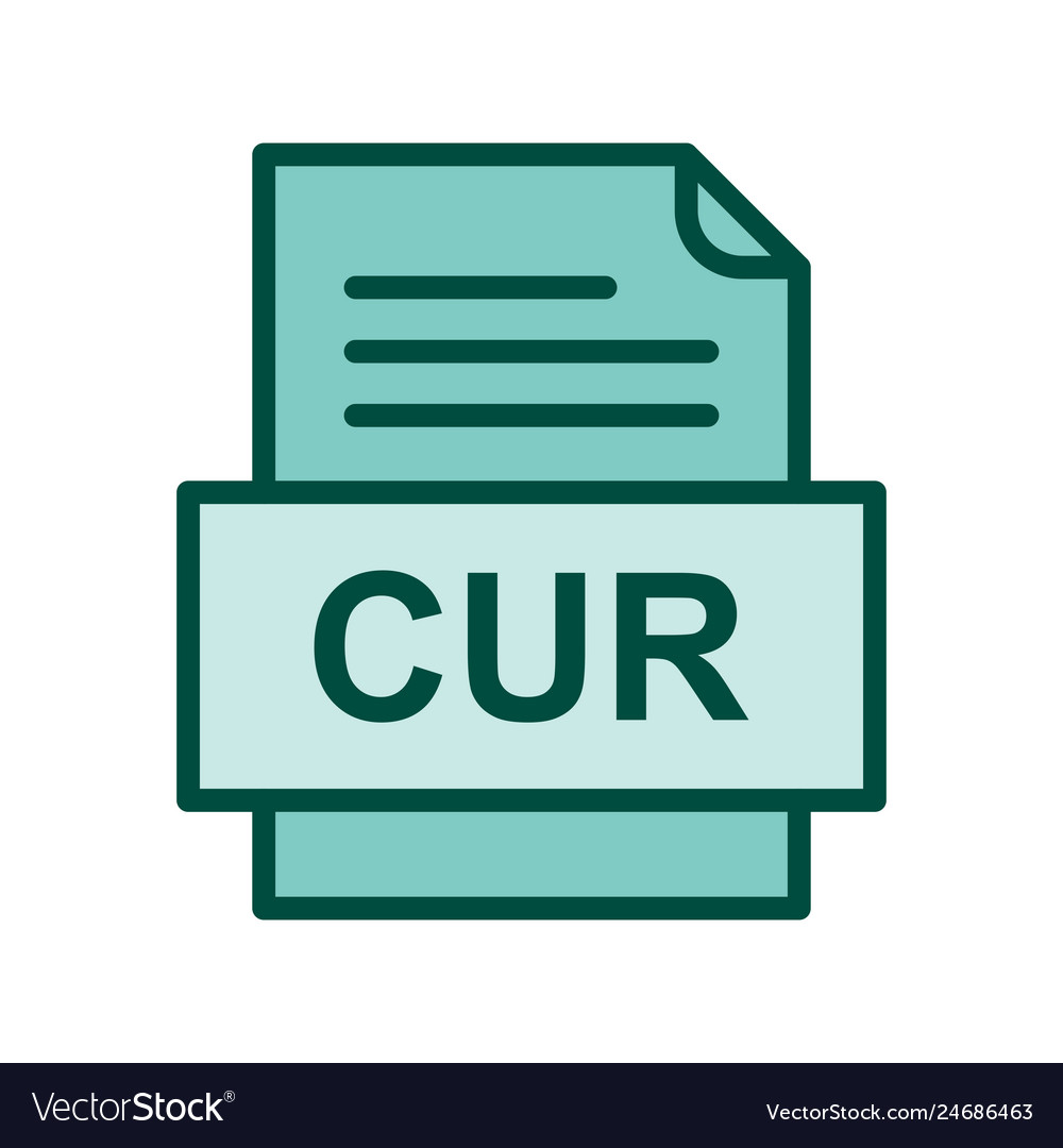 Cur file document icon