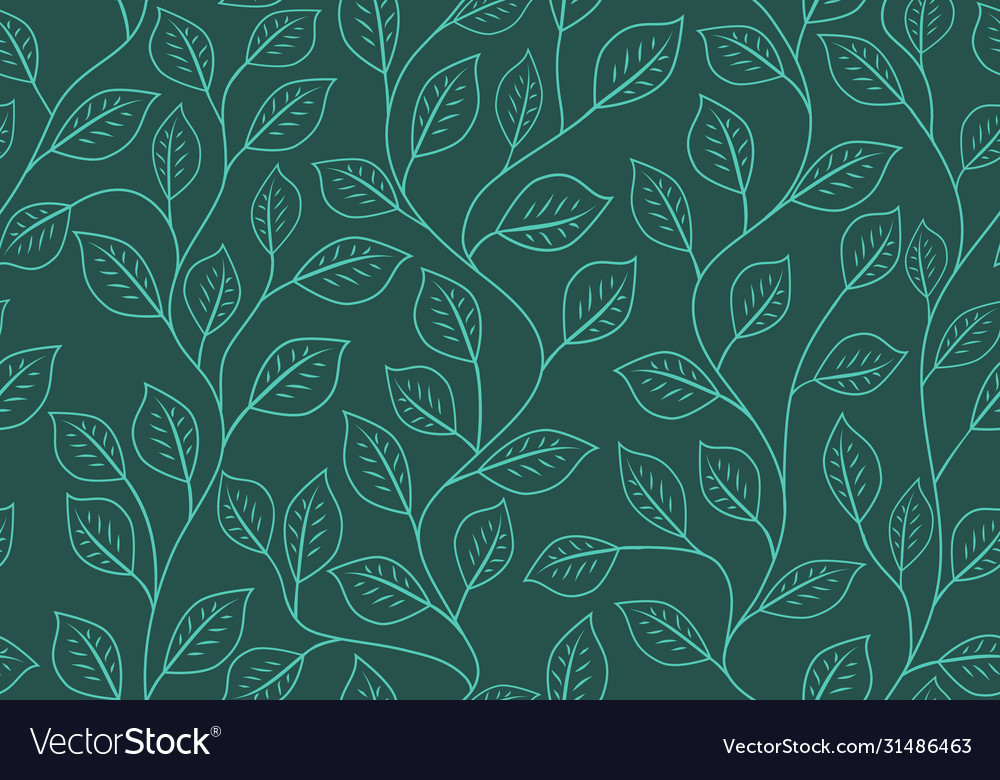 Elegant Linear Leaf Pattern