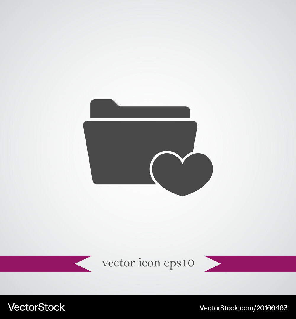 Folder icon simple Royalty Free Vector Image - VectorStock