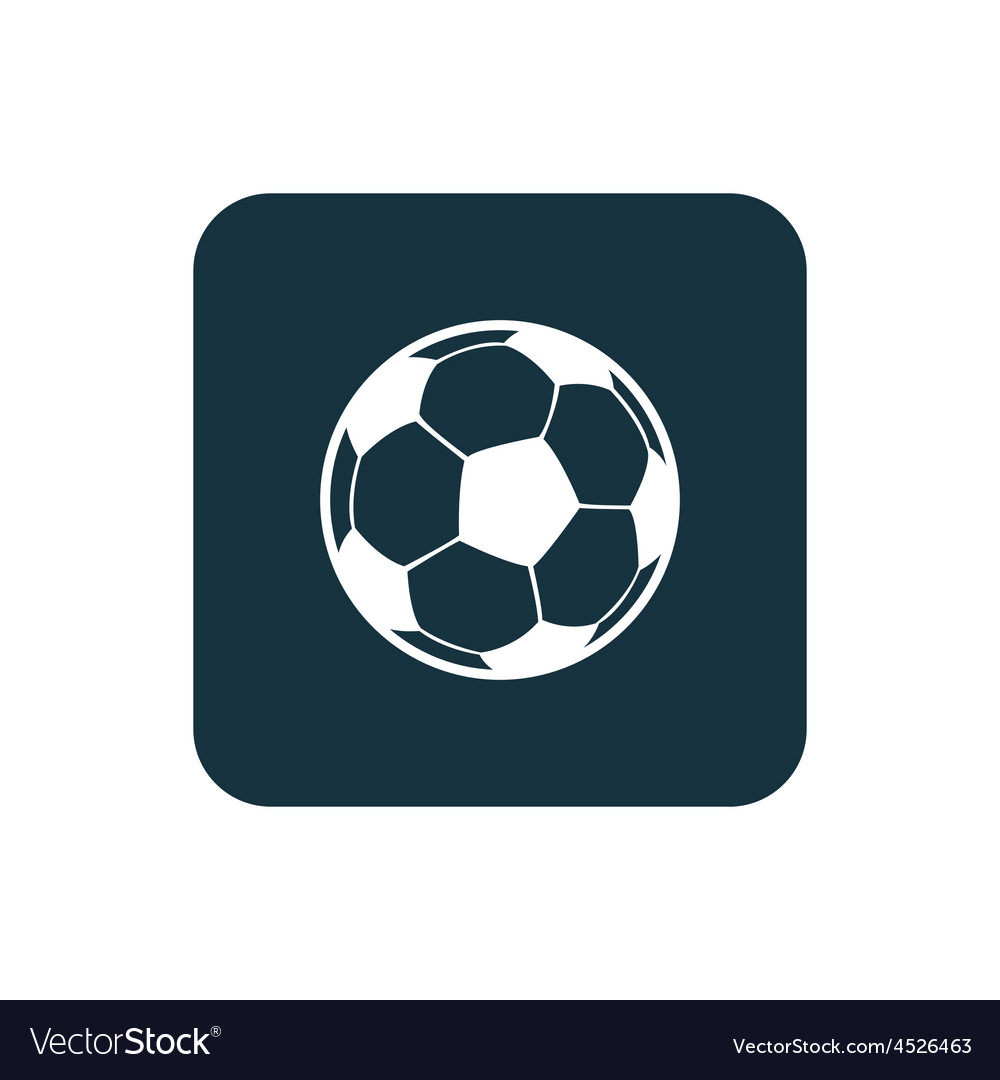 Football ball icon rounded squares button