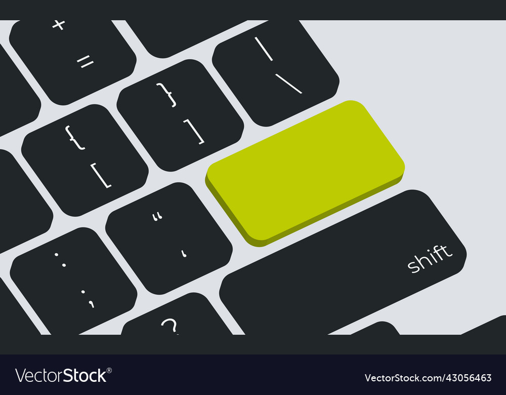Green button on keyboard macro empty