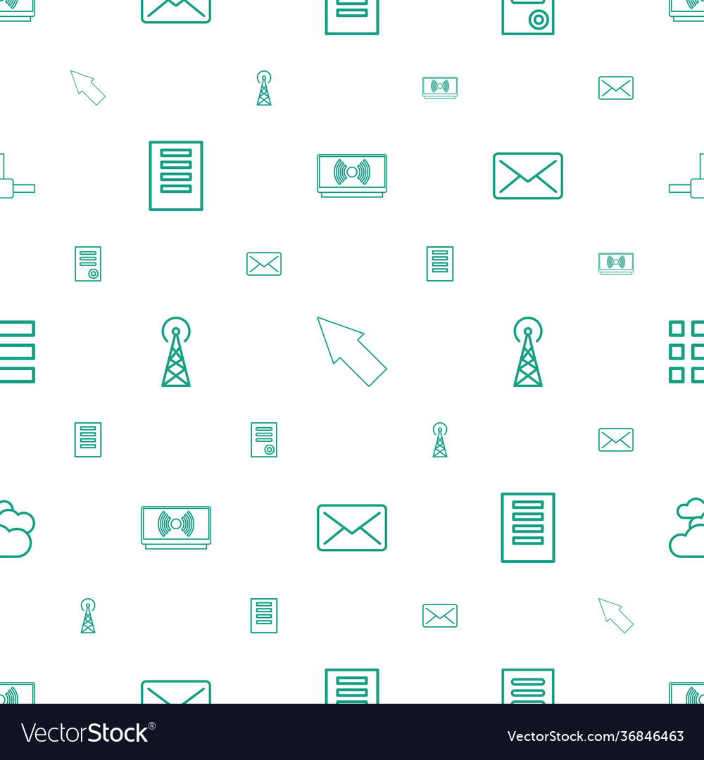 Internet icons pattern seamless white background