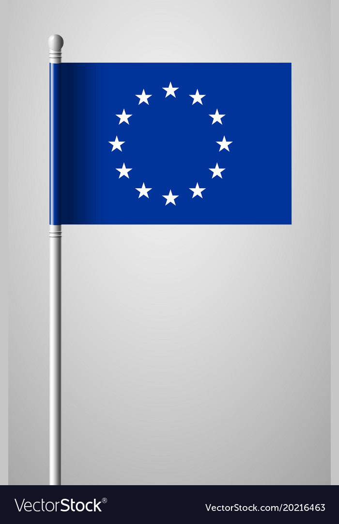 Monochrome Version Europäische Union Flagge national