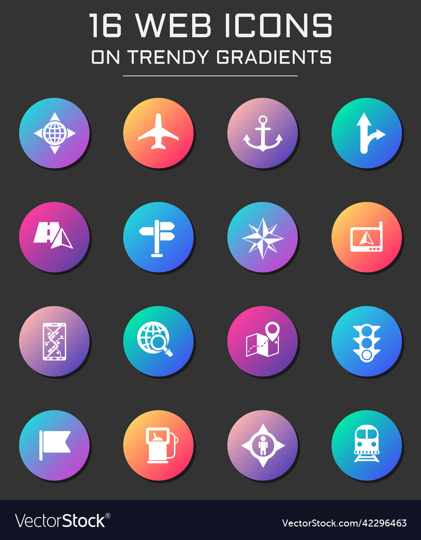 Navigation web icons