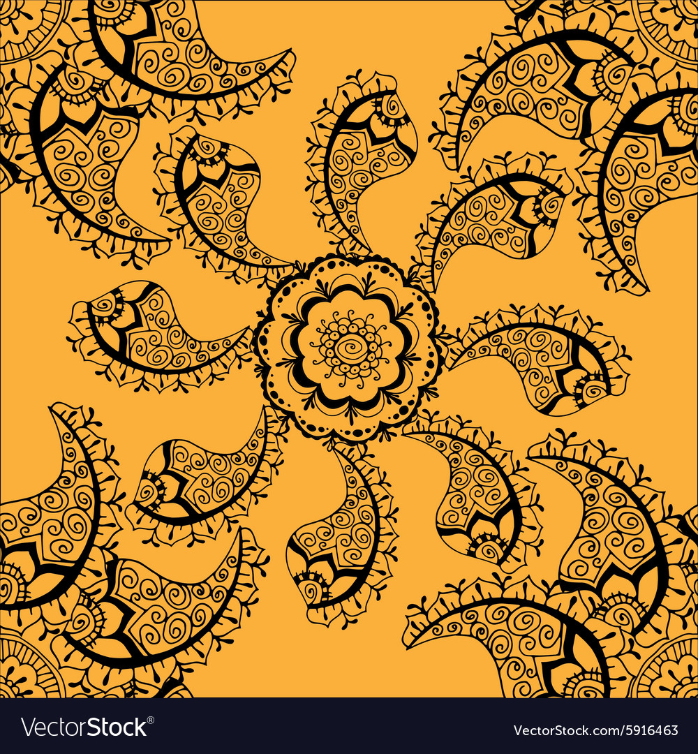 Seamless yellow pattern