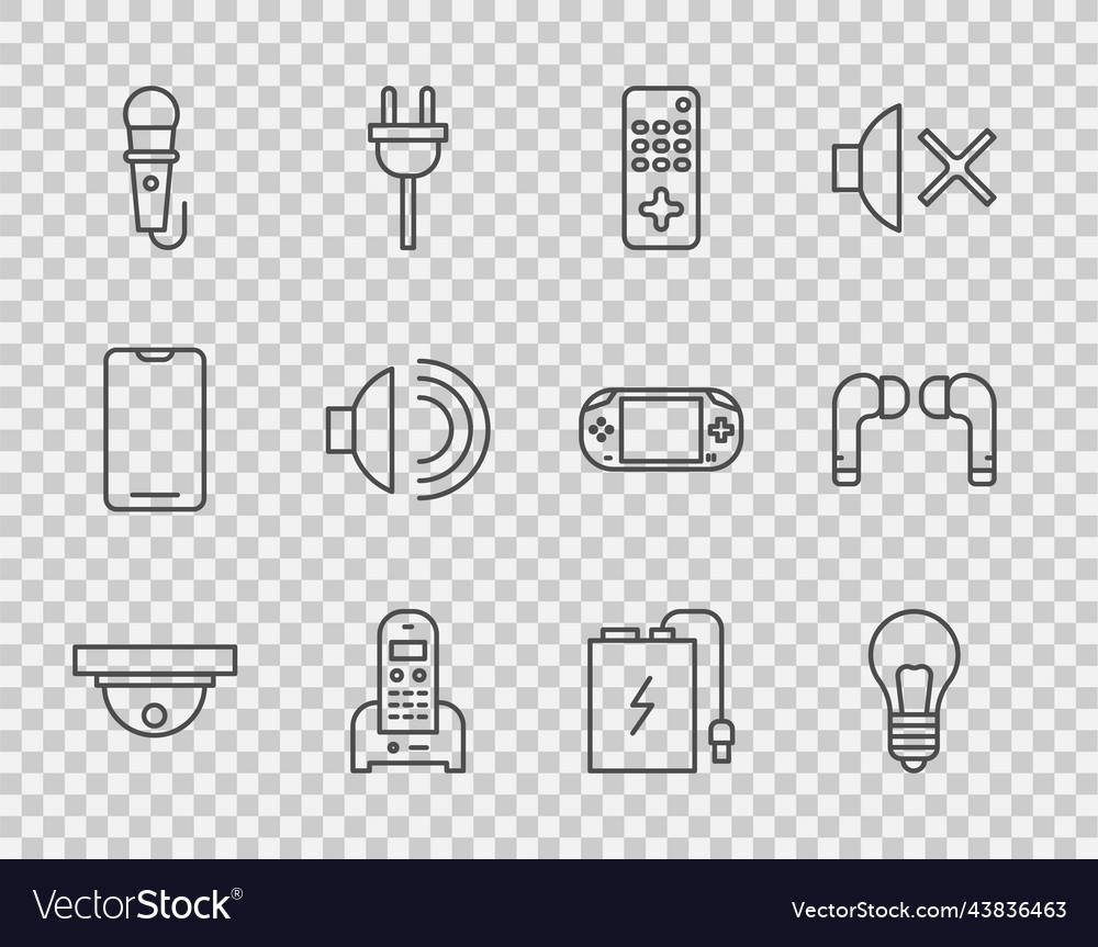 Set line motion sensor light bulb with concept