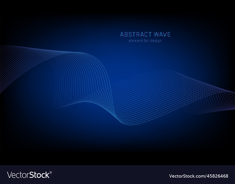 Abstract wave element for design digital