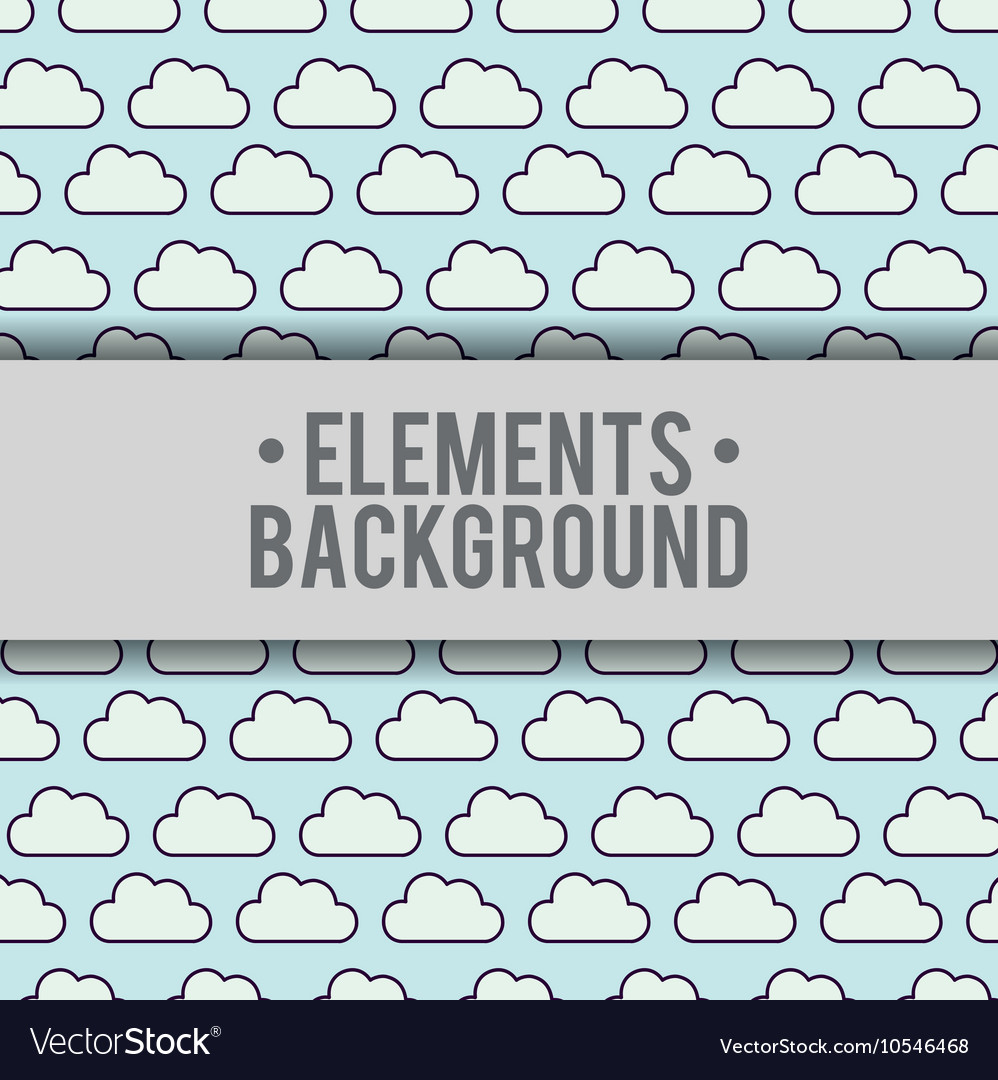 Clouds background elements design
