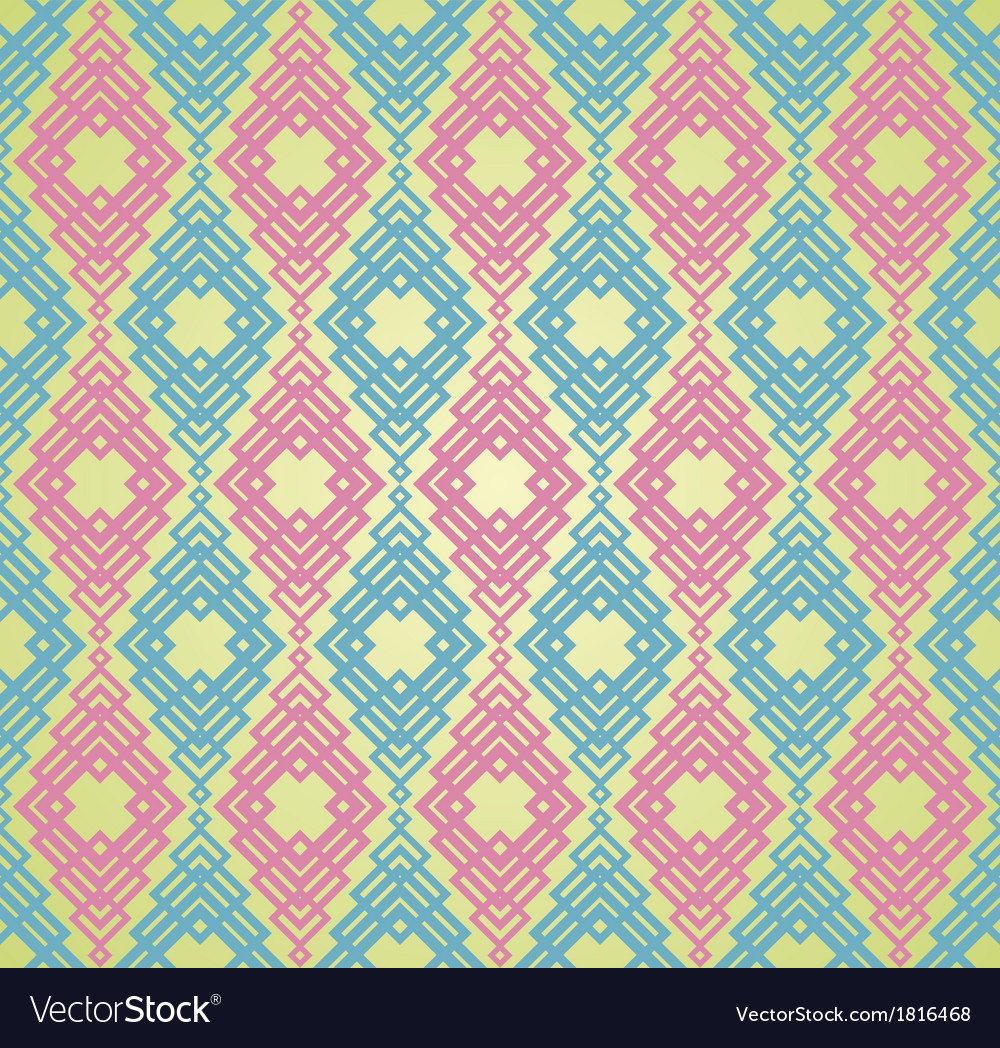 Colorful Retro Tile Pattern