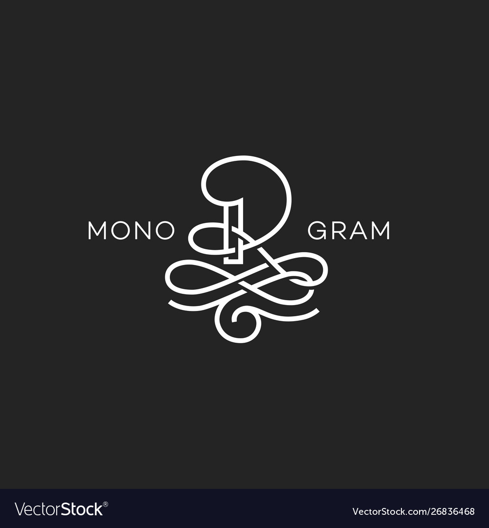 Elegant R Monogram