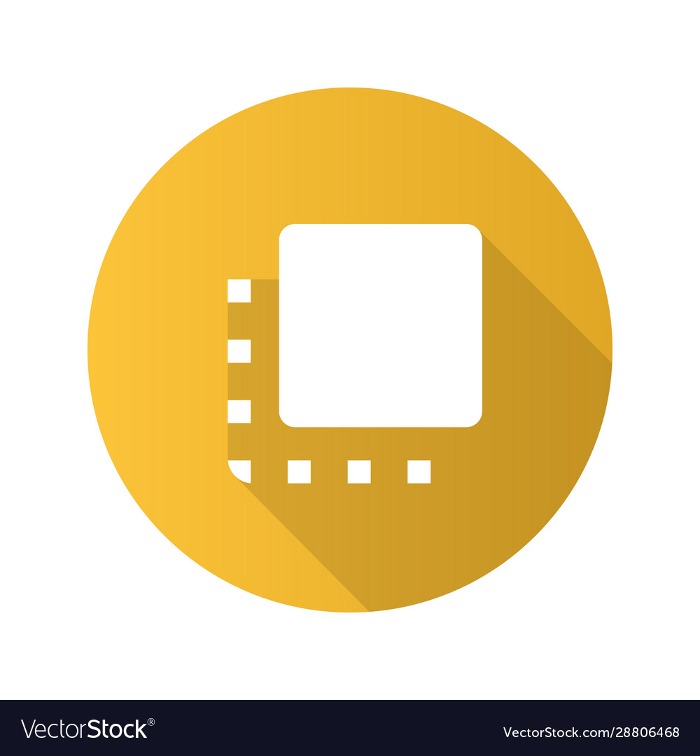 Flip to front button flat design long shadow vector image Flip to front button flat design long shadow