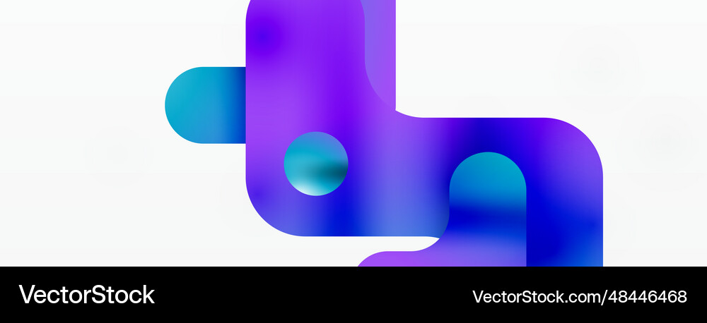 Gradient geometry minimalist fusion of lines Vector Image