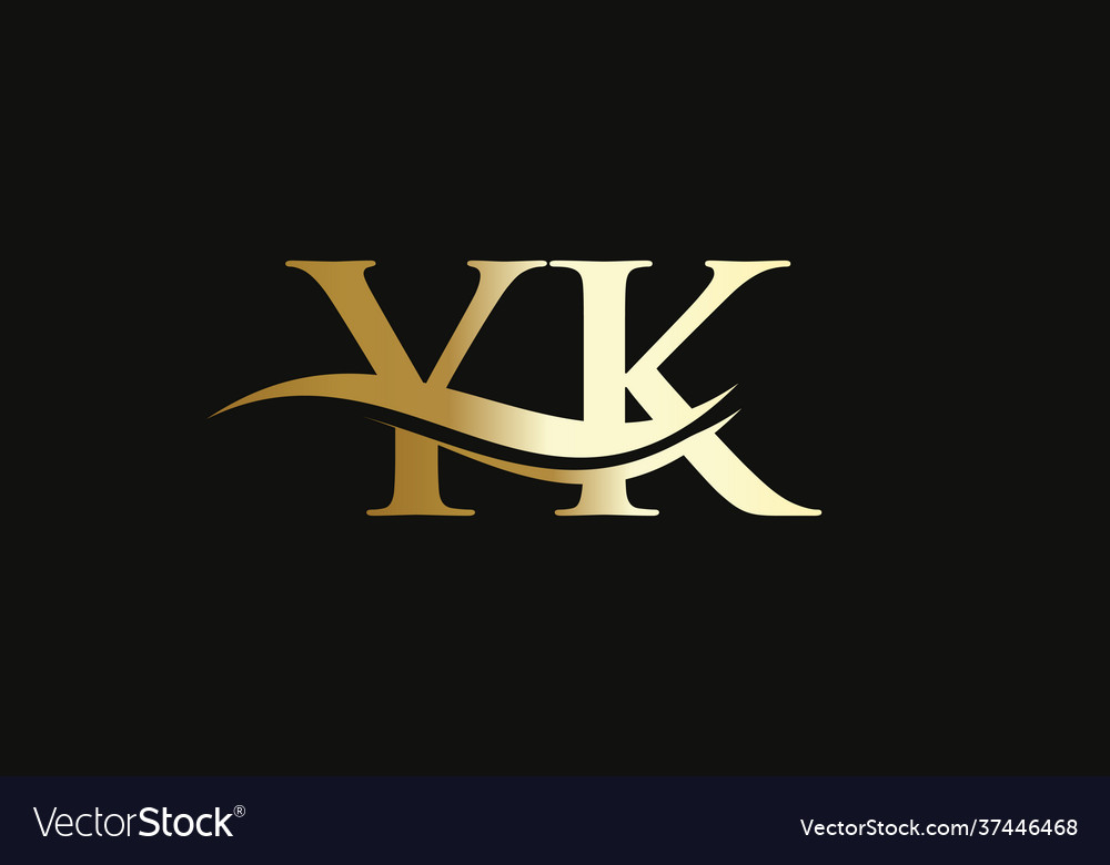 Modern yk logo design for business and company Vector Image