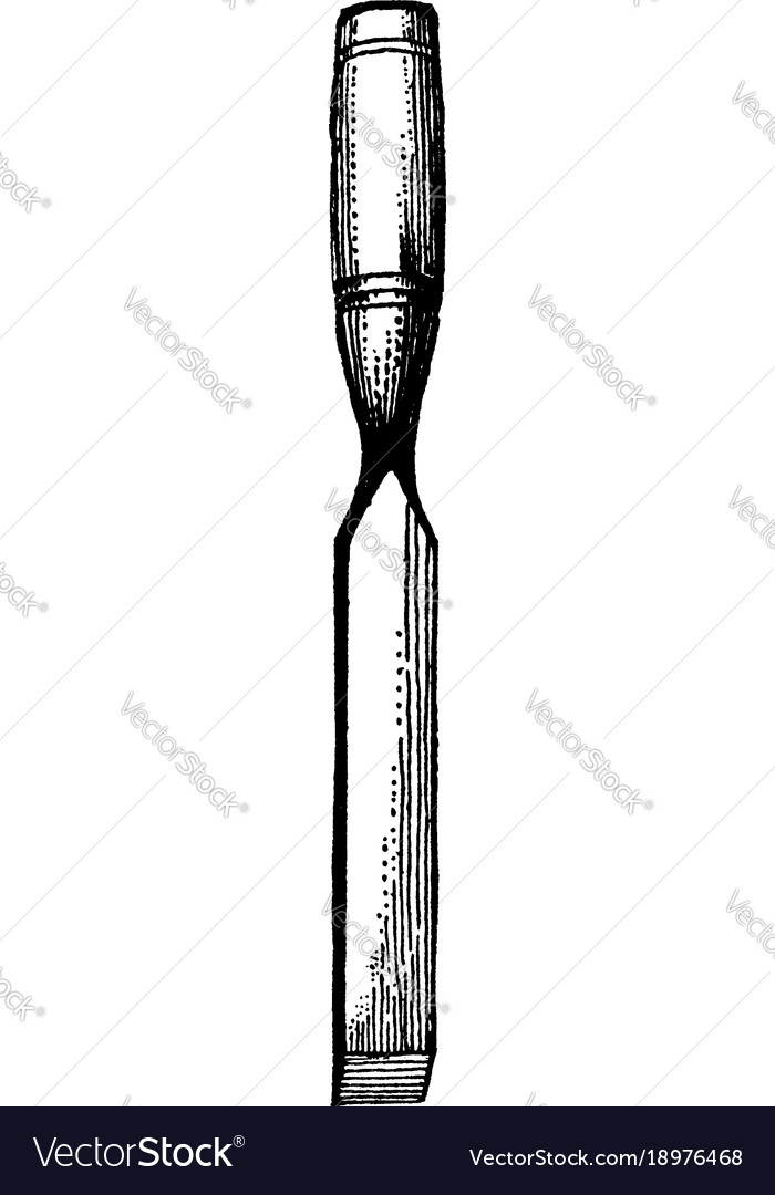 Vintage Framing Socket Chisel Drawing