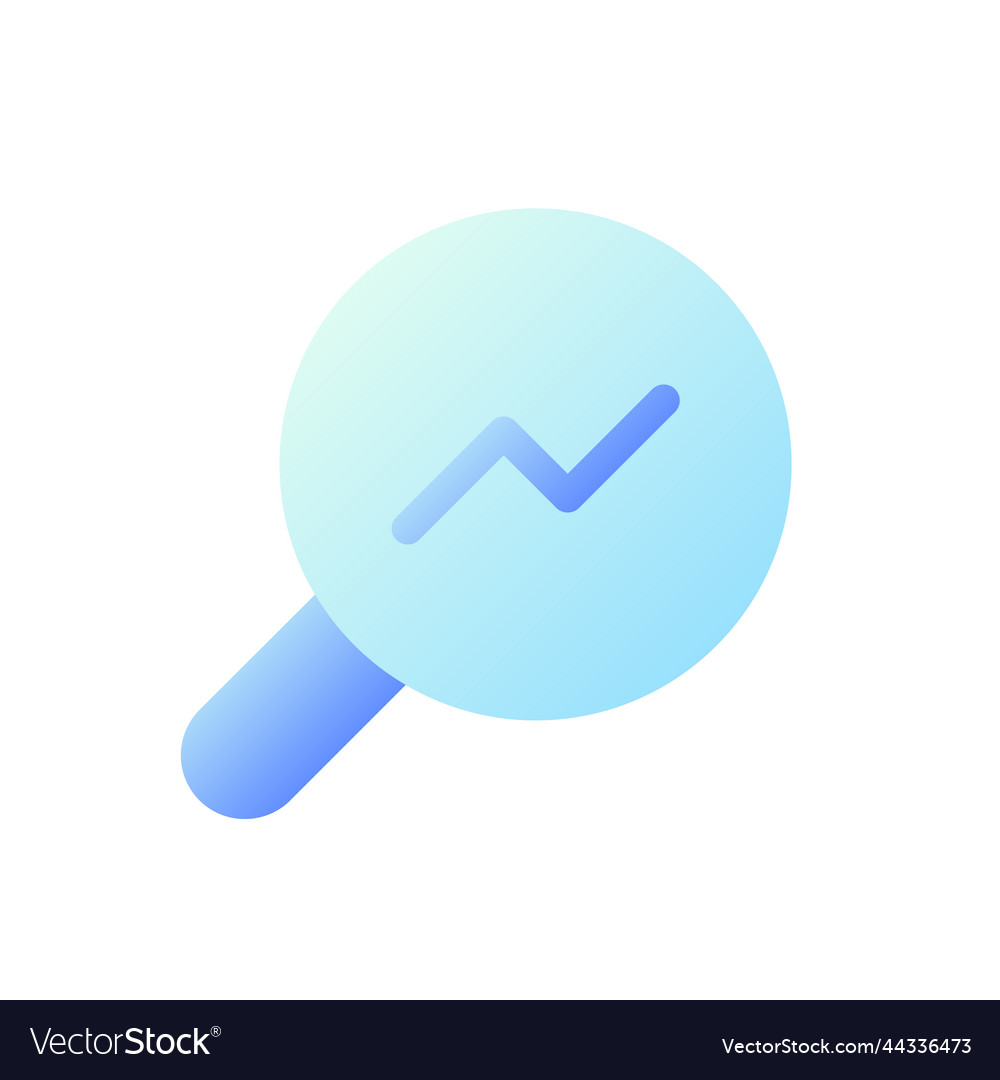 Analytic tool pixel perfect flat gradient vector image Analytic tool pixel perfect flat gradient