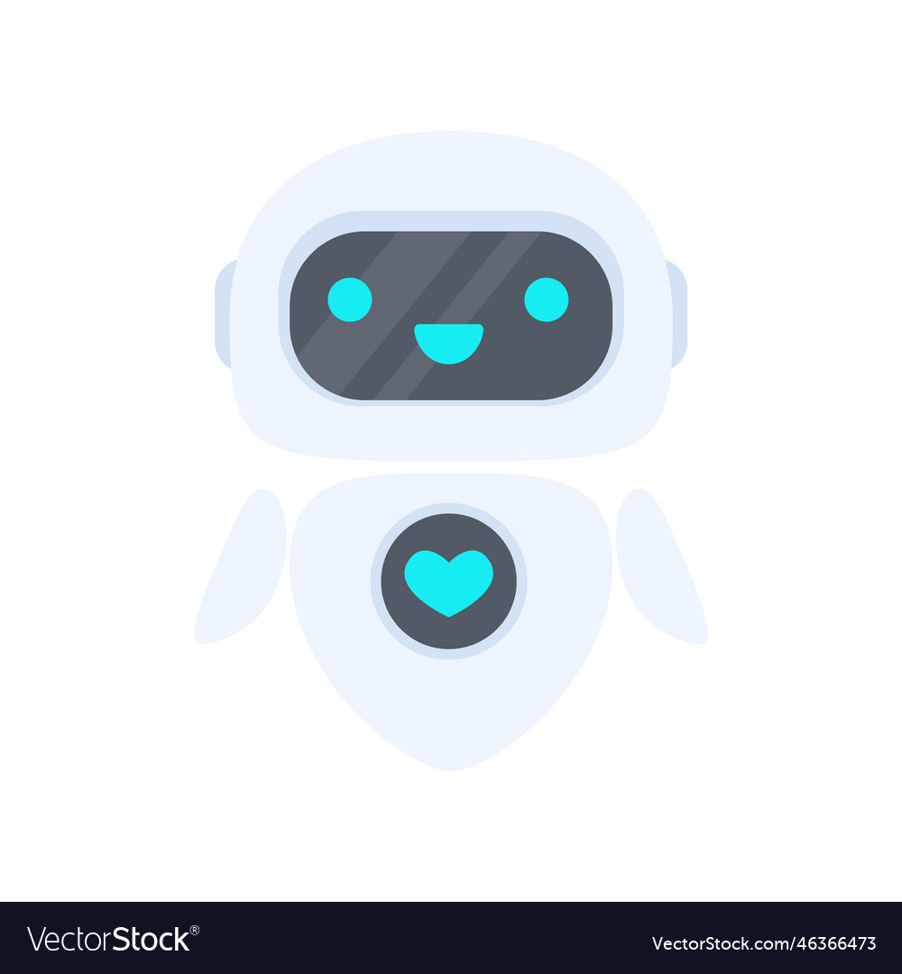 Auto reply system with intelligent robots provide vector image Auto reply system with intelligent robots provide
