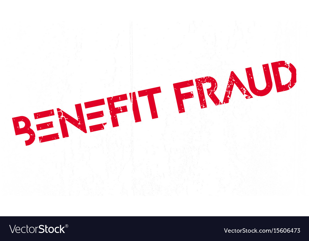 Benefit fraud rubber stamp Royalty Free Vector Image