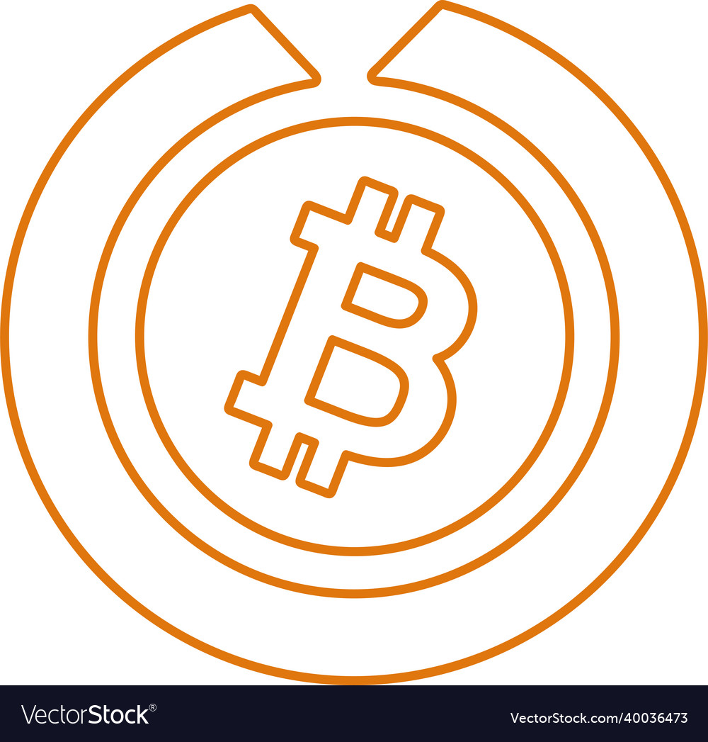 Bitcoin icon sign design