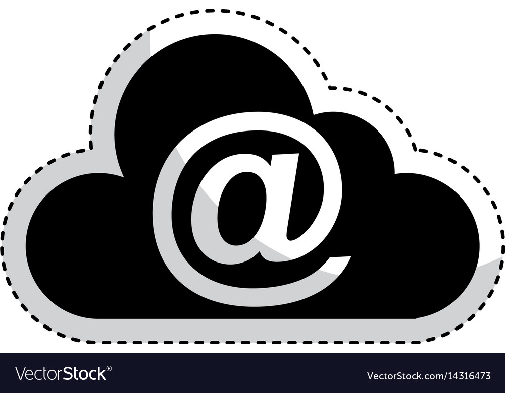 Cloud computing with arroba symbol