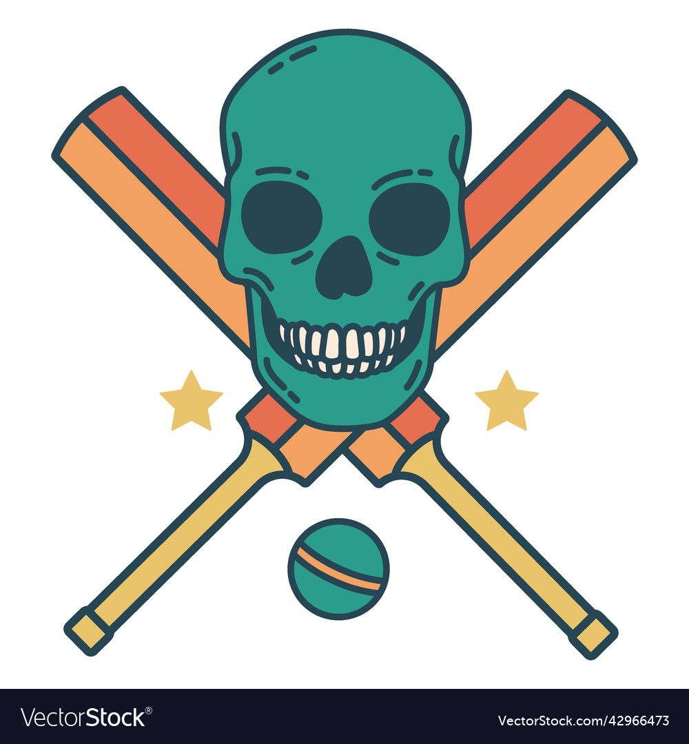 Kricket Sportschläge Totenkopf