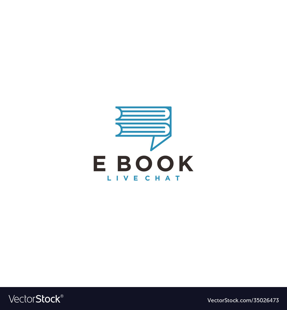 E-Book Logo Design - moderne Technologie