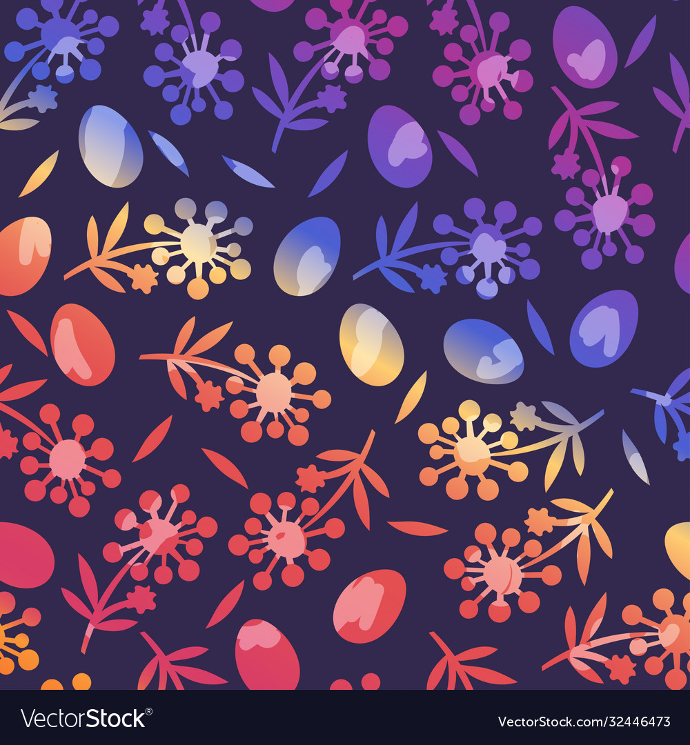 Blumen Ostern Nahtlose Muster