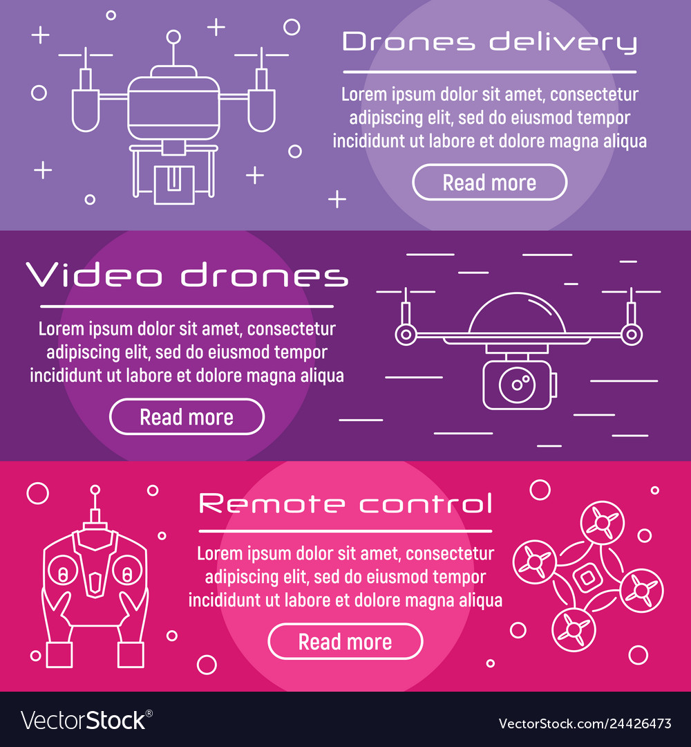 In linear style with drones