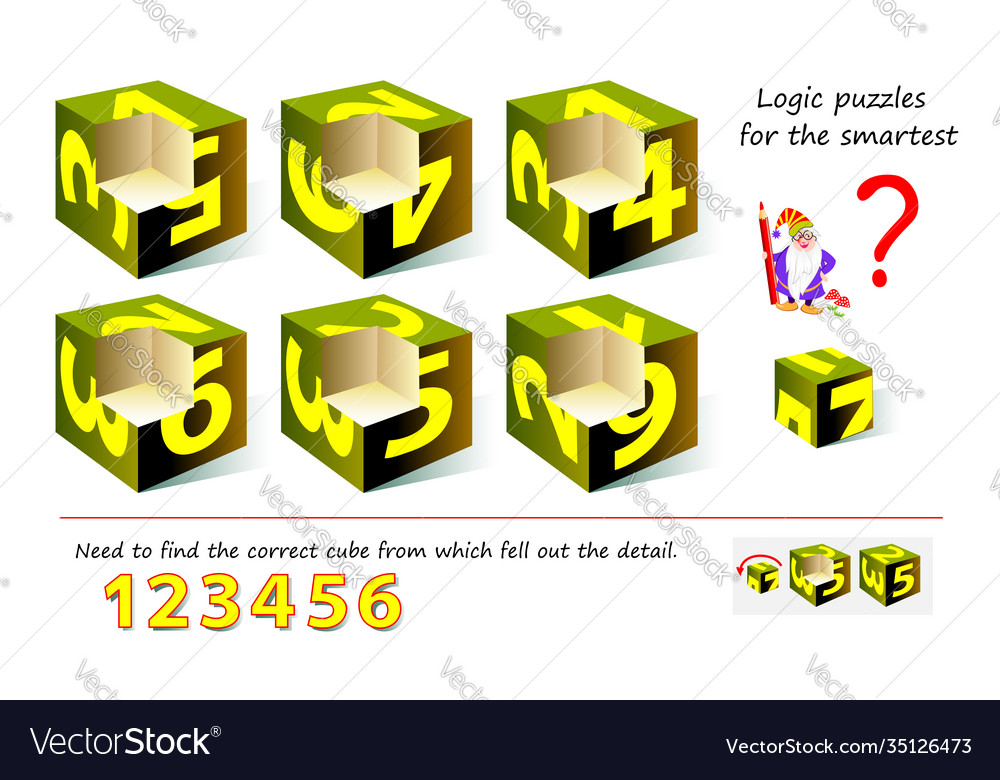 Logik Puzzle-Spiel für intelligenteste Notwendigkeit zu finden