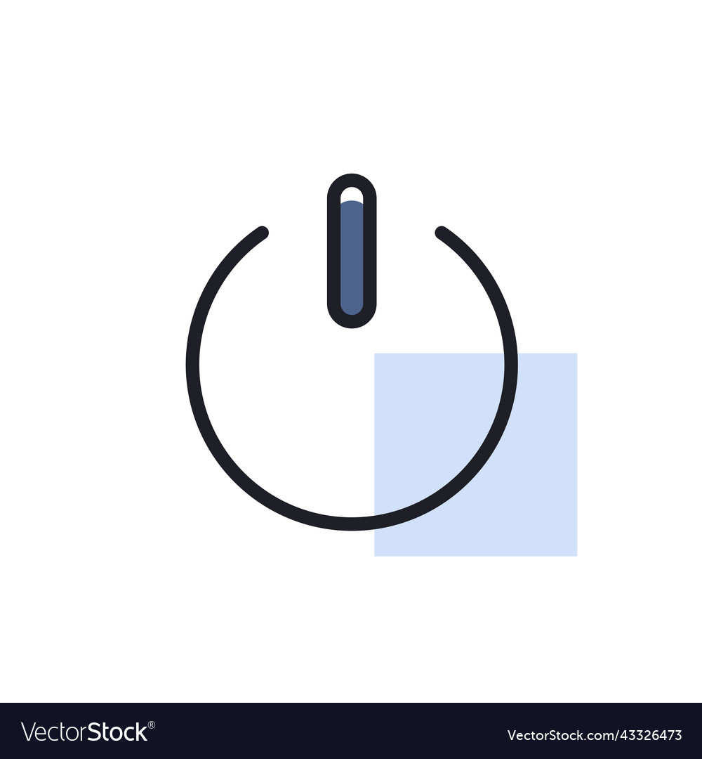 Power button flat icon