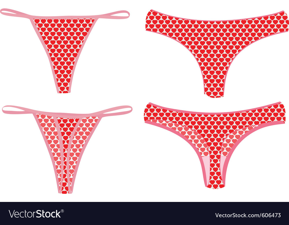 Red Heart String Thong