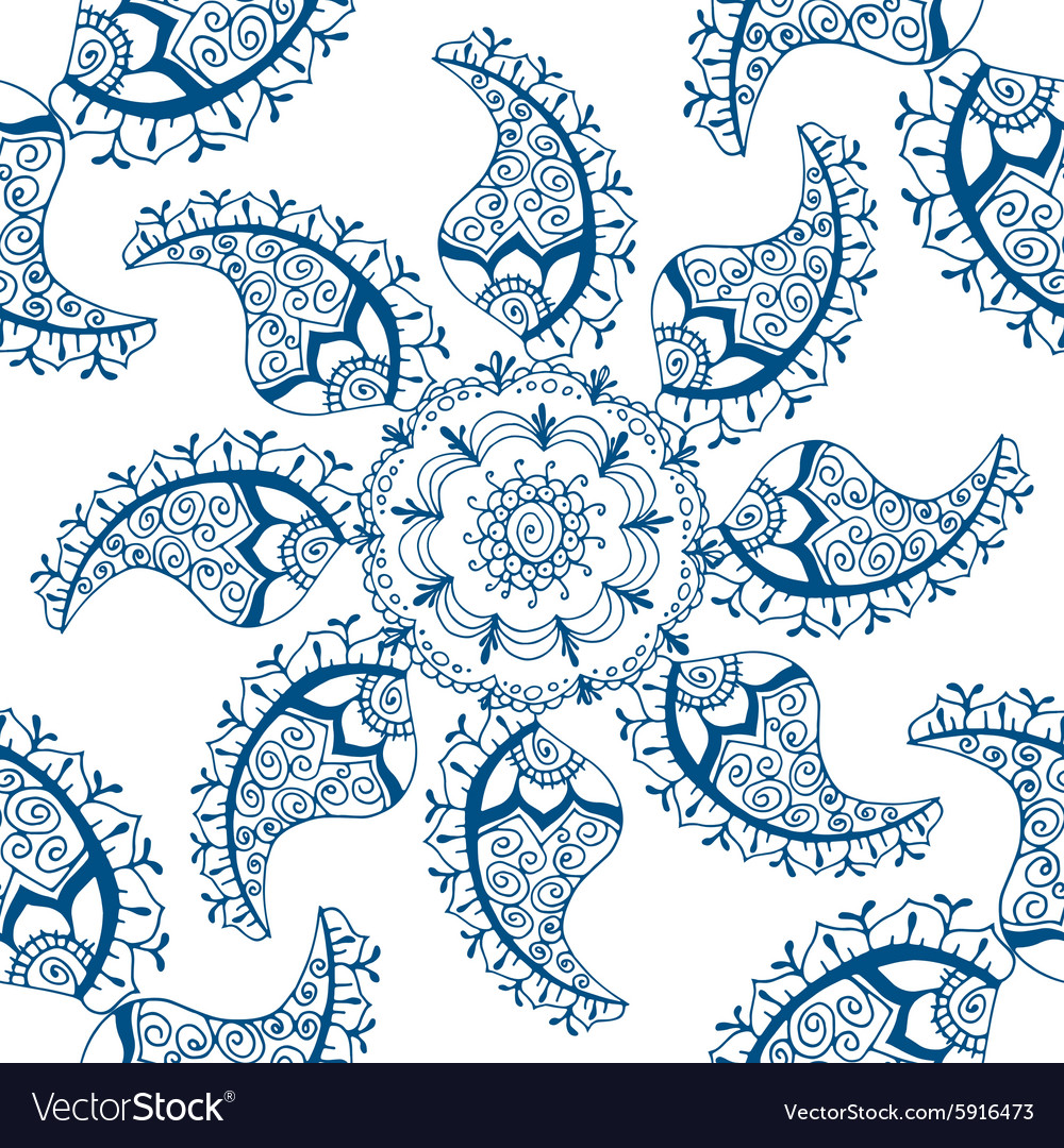 Seamless blue pattern