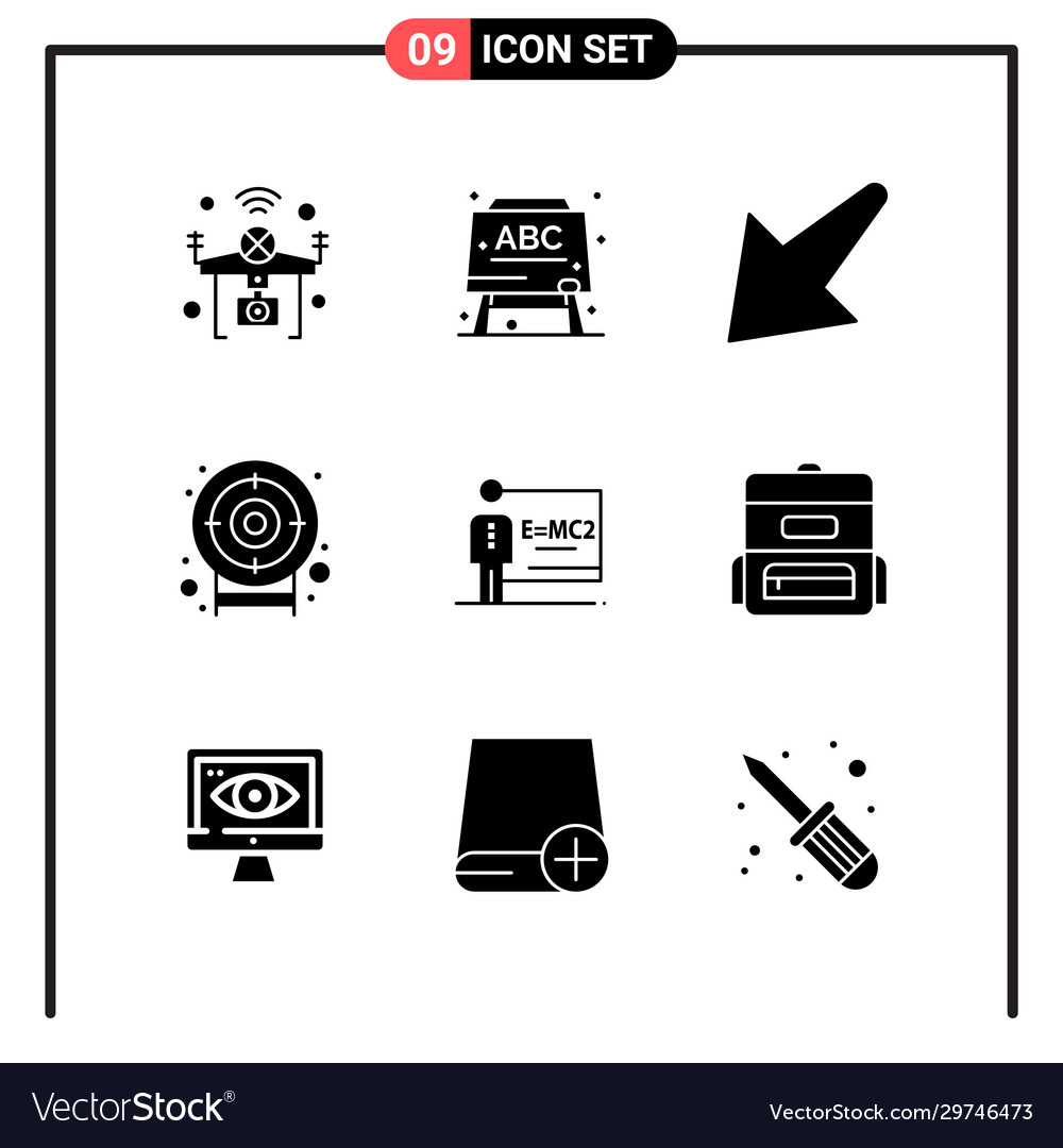 Set 9 solid style icons for web and mobile Vector Image Set 9 solid style icons for web and mobile