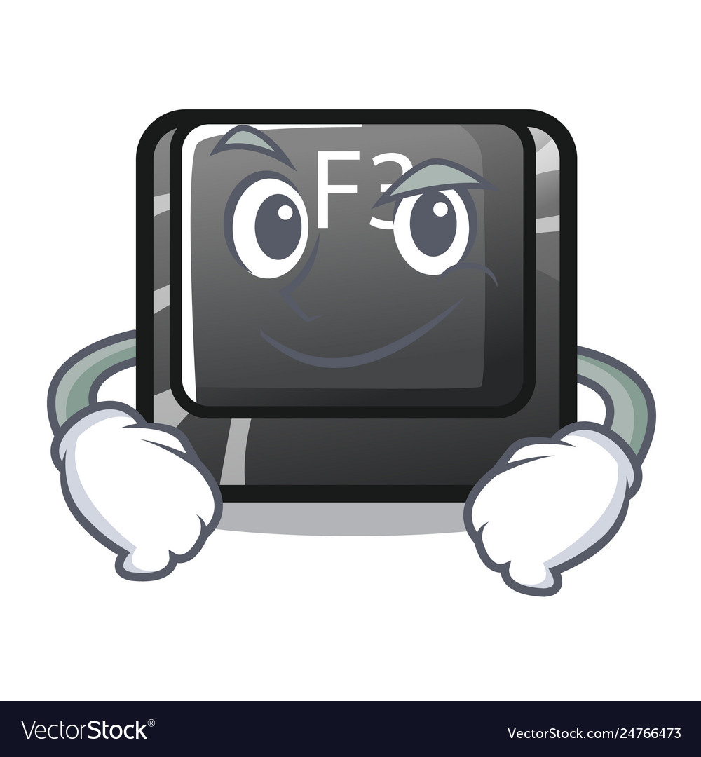 Smirking button f3 on character keyboard