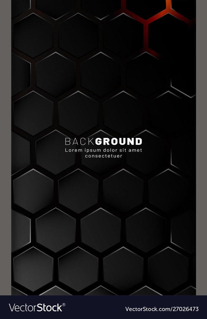 Vertical hexagon background gradient color light Vector Image Vertical hexagon background gradient color light