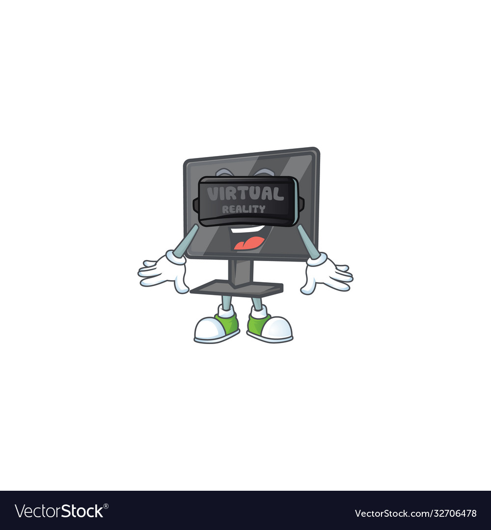 A smart character computer screen with virtual